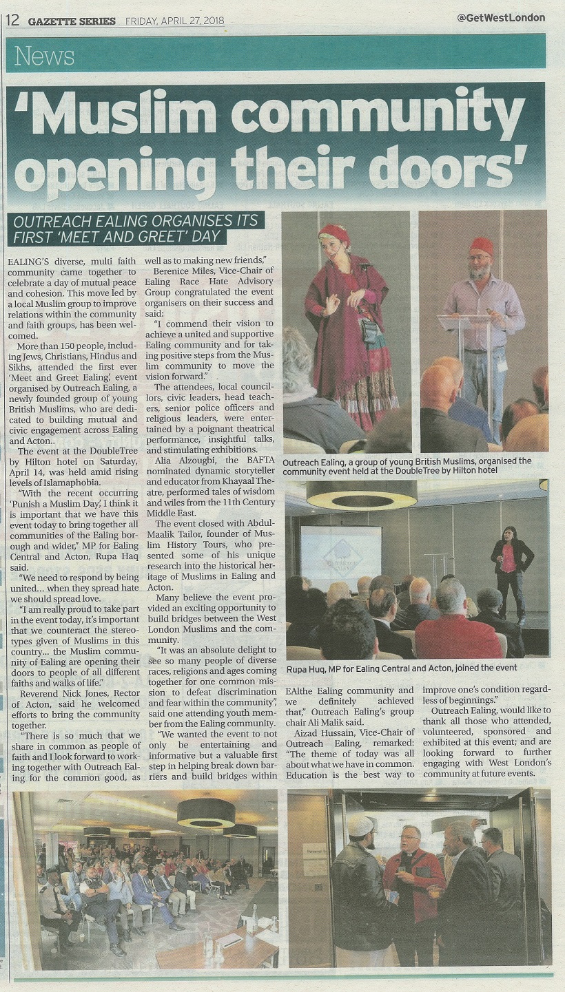 Muslim Community opening their doors SU small